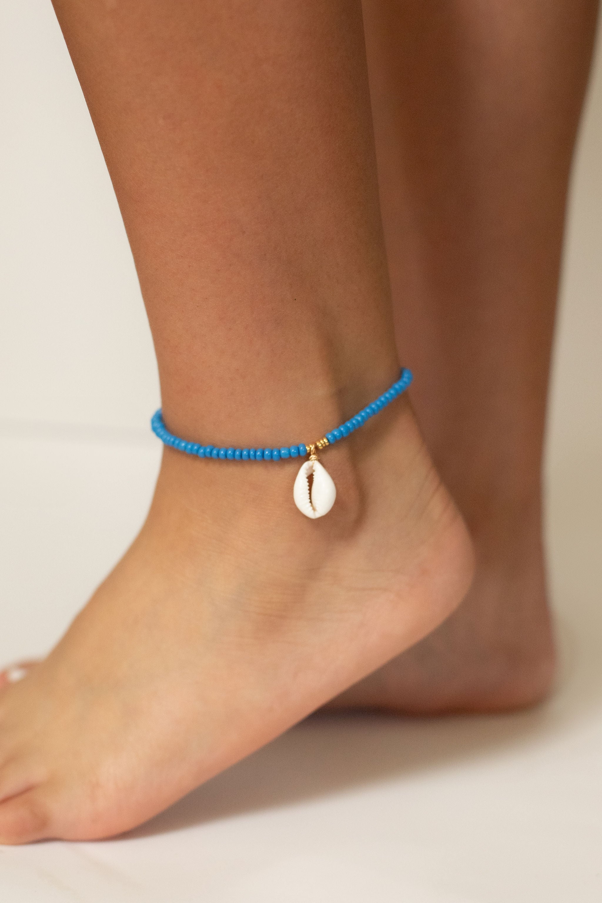 blue sea anklet
