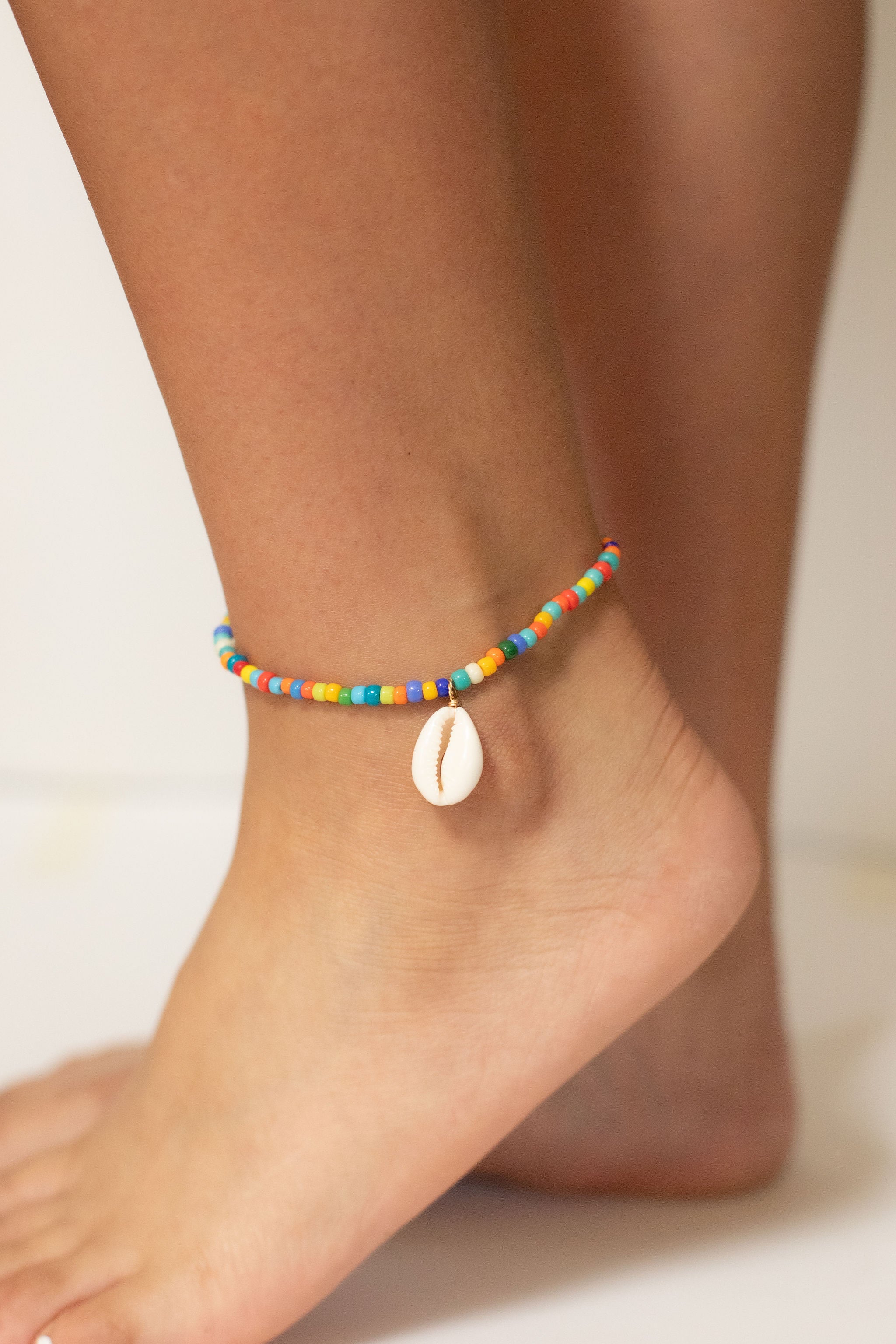 rainbow anklet