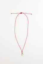 corded charm necklace