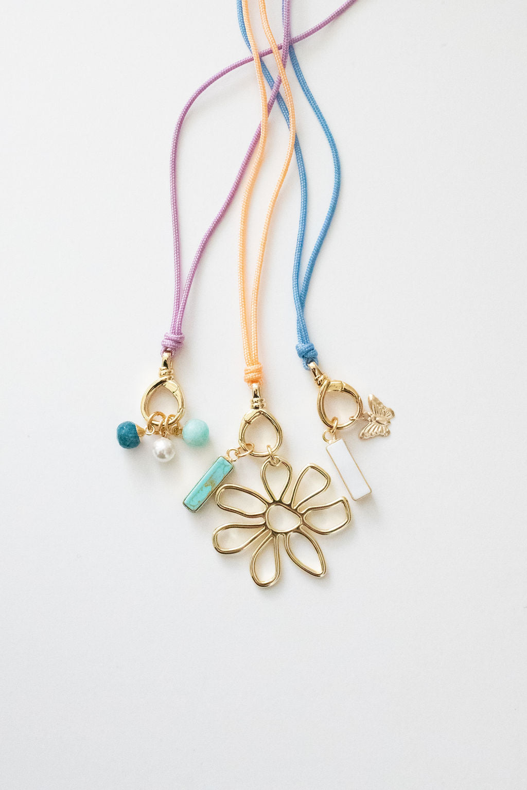 corded charm necklace
