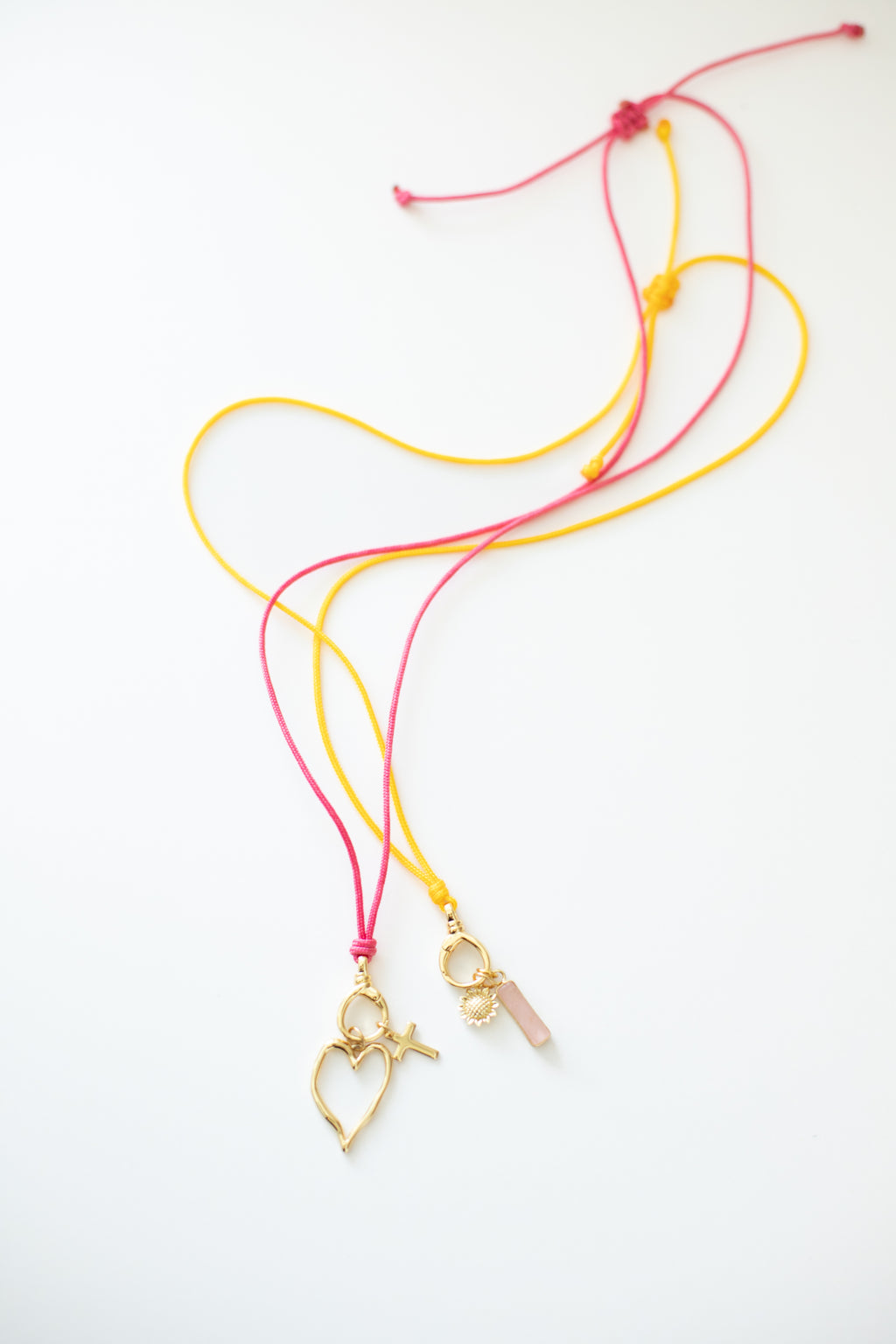 corded charm necklace