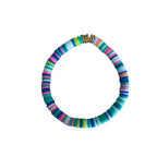 clay heishi bracelet