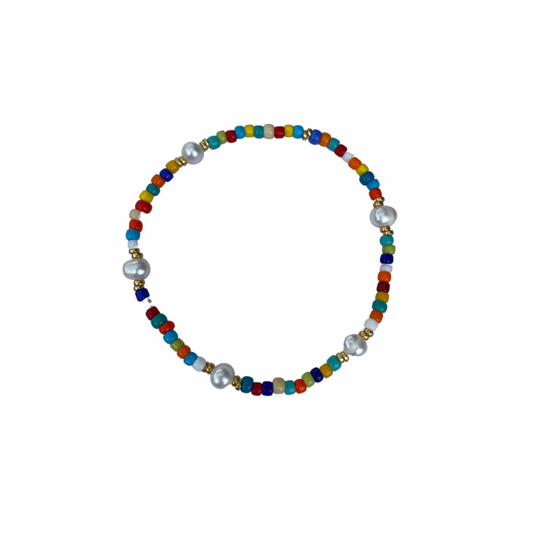 The "Pearl Rainbow" Anklet
