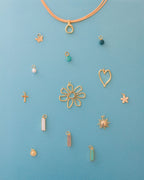 corded charm necklace