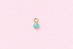 faceted amazonite charm