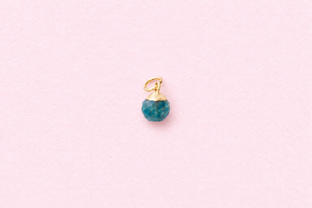 faceted apatite charm